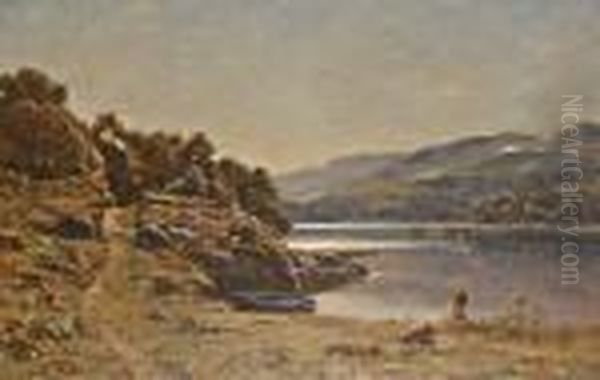 Highland Cattle Watering - view 1