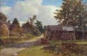 Cottages Near The Trossachs by Duncan Cameron