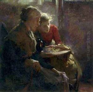 Fireside Tales by Frank Bramley