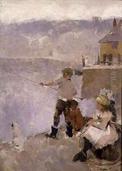Fishing on the Quay - view 1