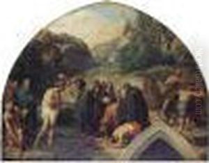 Le Bapteme Du Christ by Alexandre-Francois Caminade