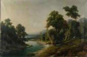 Paesaggio Con Greggi Al Pascolo by Giuseppe Camino