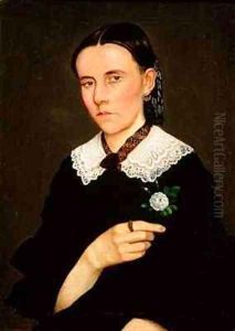 Portrait of a Woman by Hermenegildo Bustos