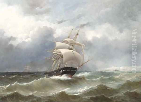 The return of the squadron of Prince Hendrik of the Netherlands by the English coast in 1847 - view 1
