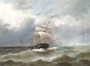 The return of the squadron of Prince Hendrik of the Netherlands by the English coast in 1847 The return of the squadron of Prince Hendrik of the Netherlands by the English coast in 1847