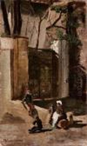 Vicolo Con Figurine - view 1