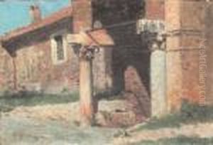Casa Colonica Con Rovine Romane by Michele Cammarano