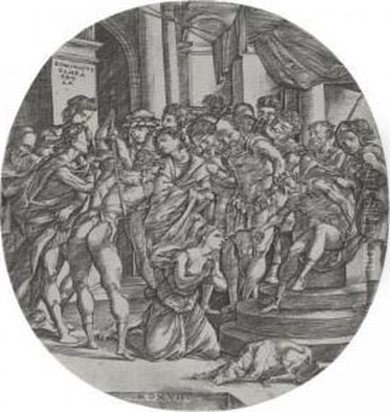 The Beheading Of St. Catherine, Roundel (bartsch 7; Hind V, 2; Washington Cat. 157) - view 1