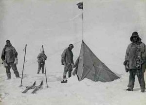 Forestalled Amundsen's tent at the South Pole Forestalled Amundsen's tent at the South Pole