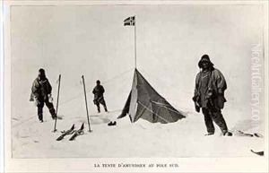 Tent left at the South Pole by Roald Amundsen by Lieutenant Henry Robertson ('Birdie') Bowers