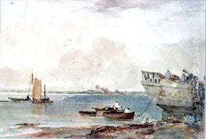Seascape with Boats by Robert Brandard