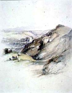 Rocks at Hastings, view from the East Cliff by Robert Brandard