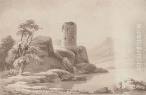 A Ruined Castle by John Henry Campbell