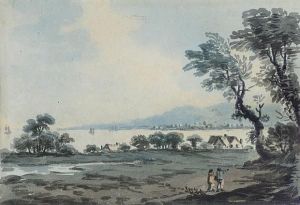Figures By A Sea Lough by John Henry Campbell