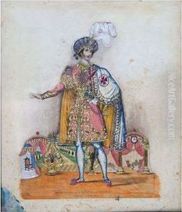 Mr Wood Asthe Prince In Cinderalla by John Hodgson Campbell