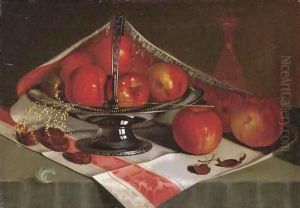 Still Life of Apples in a Silver Compote by Taylor Buzzell