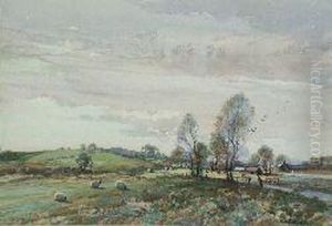 Cattle And Sheep Grazing by Thomas, of Pall Mall Butler