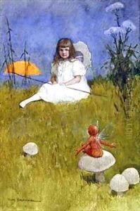 At the Bottom of the Garden by Tom Browne