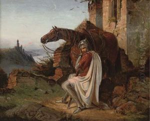 The Resting Crusader by Wilhelm Camphausen