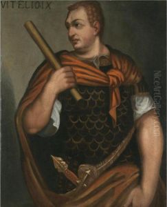 Portrait Of The Emperor Vitellius, Three-quarter Length, Holding A Baton