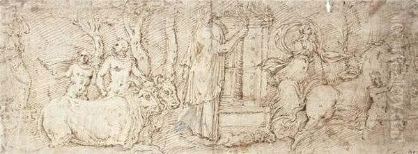 Recto: Scene De Defile - view 1