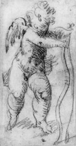 Cupid Bending A Bow (recto); Studies Of Putti (verso)