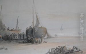 Fishermen On The Beach Hastings