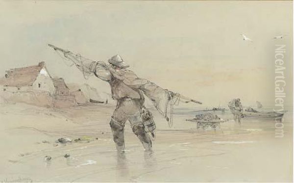 Fishermen With Their Boats At Sheringham - view 1