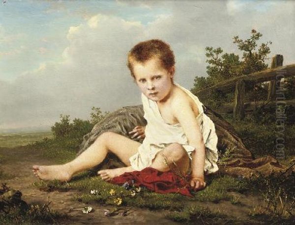 Jeune Garcon: Amongst Flowers - view 1