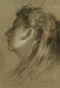 Profile Bust Portraits Of Young Women by Henry Campotosto