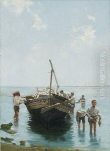 Il Rientro Dalla Pesca by Alceste Campriani