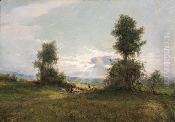 Paesaggio Con Ritorno Del Gregge - view 1