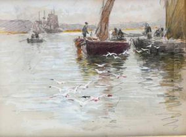 Paisaje Con Barcas - view 1