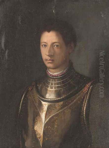 Portrait of a gentleman, bust-length, in armour - view 1
