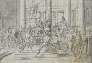 The Assassination Of Caesar by Vincenzo Camuccini