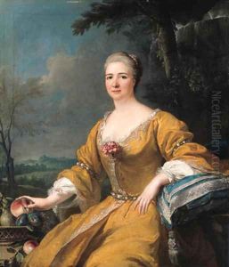 Portrait of the Duchess of Luxembourg by Alexis-Simon Belle