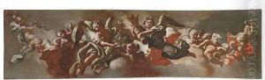 Allegory of Plenty a bozzetto for a ceiling decoration