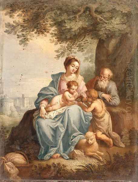 The Holy Family with Saint John the Baptist in a Landscape - view 1