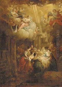 The Adoration of the Shepherds by Balthasar Beschey