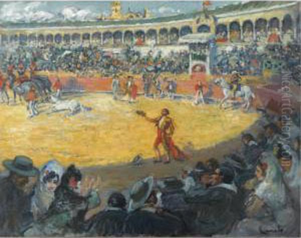 Corrida De Toros En La Plaza De La Maestranza De Sevilla (thebullfight In The Maestranza - view 1