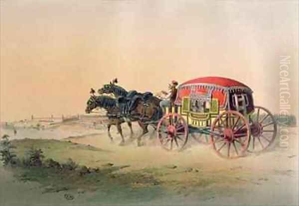 Turkish carriage on the banks of the Bosphorus - view 1