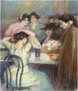 Vendedora De Flores (the Flower Seller) by Ricardo Canals y Llambi