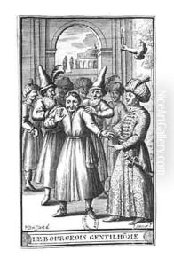 Illustration from 'Le Bourgeois Gentilhomme' by Moliere Illustration from 'Le Bourgeois Gentilhomme' by Moliere
