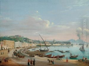 On The Promenade On The Bay Of Naples