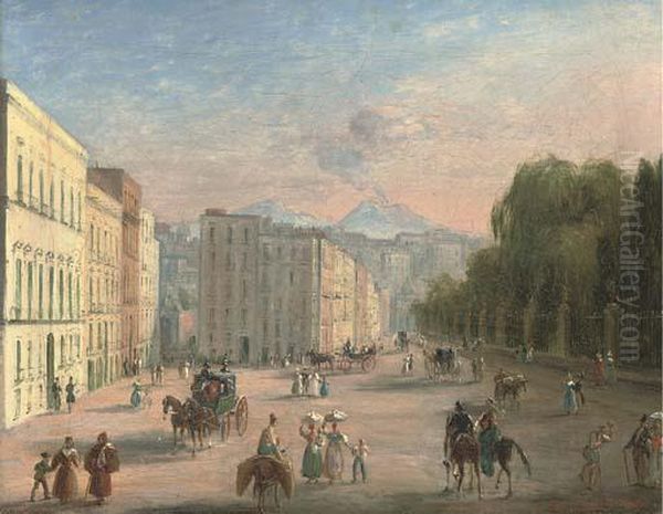 A Bustling Neapolitan Street - view 1