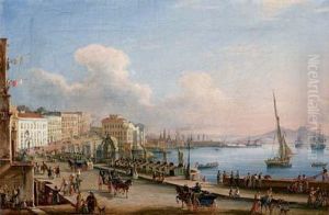 Napoli Da Margellina - 1840 by Salvatore Candido