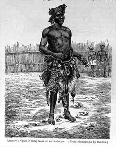Azandeh (Nyam-Nyam) Binsa or Witch Doctor - view 1
