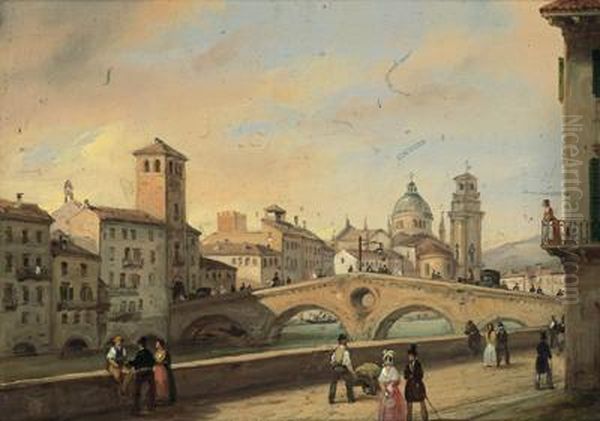 Veduta Del Ponte Della Pietra, In Verona - view 1