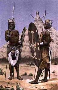Nyam-nyam warriors by Richard Buchta