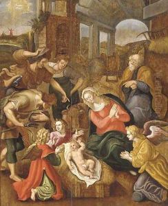 The Adoration of the Shepherds by Jan de Beer